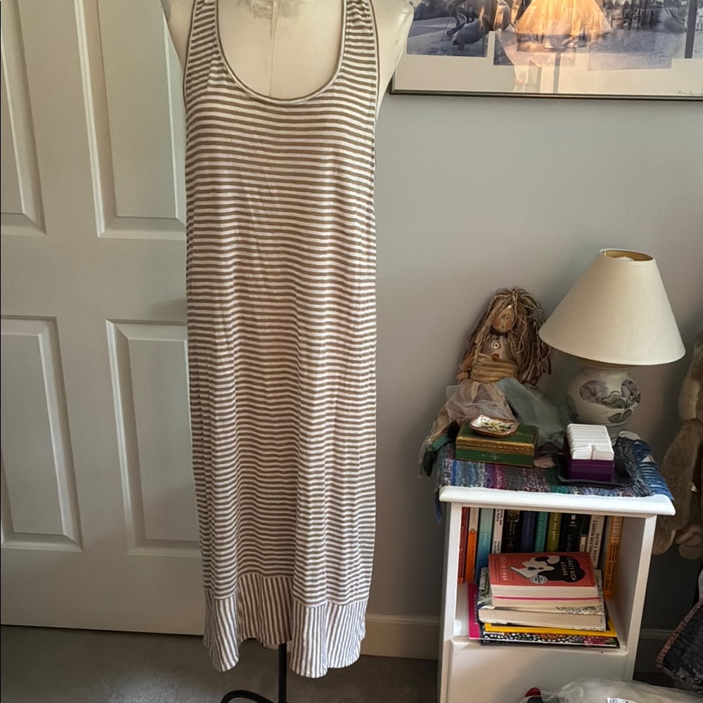 Eileen Fisher Striped Sleeveless Maxi Dress
